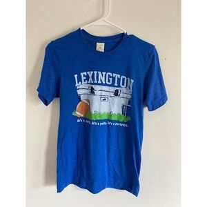 Shop‎ Local Kentucky Lexington Football Cooler Graphic T-Shirt Blue Mens Small